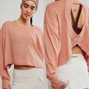 NWT FREE PEOPLE FP Movement: My Time Layer in Petal size S